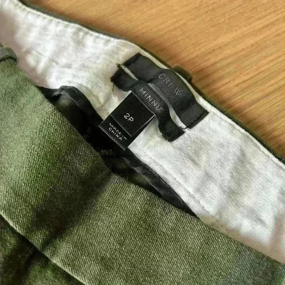 JCrew Dark Olive Green skinny fitted work pants - Picture 3 of 4